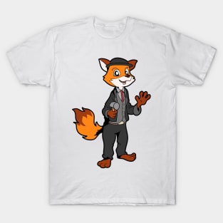 Comic fox as carpenter T-Shirt